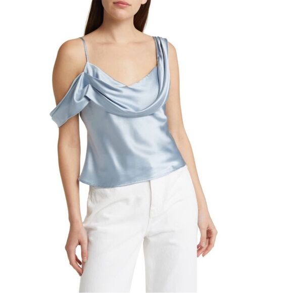 Reformation Ronda Silk Top 8 NEW $168 - Picture 4 of 7